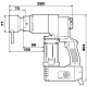Электрический моментный гайковерт 230В Диапазон крутящего момента 500-1200Нм Головки AF36, AF41, AF46