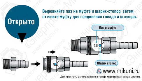 Брс соединение с дополнительной блокировкой от разъединения