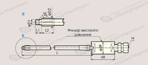 Гибкий рукав с форсункой для чистки изогнутых труб